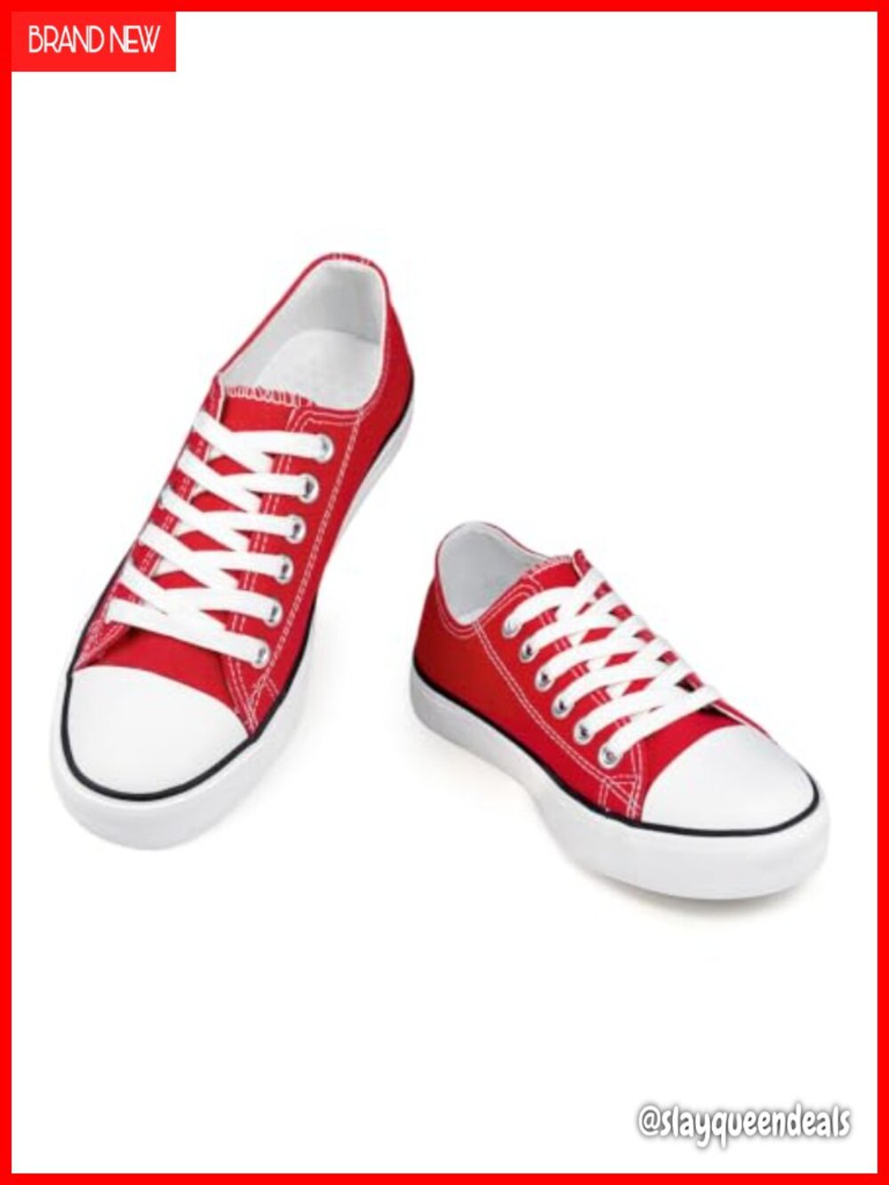 Unisex Canvas Low Top Lace Up Sneakers Cushioned Comfort Casual Walking Shoes